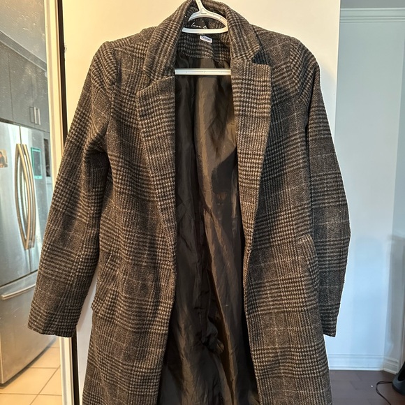 Love Tree Plaid Coat - Picture 1 of 3
